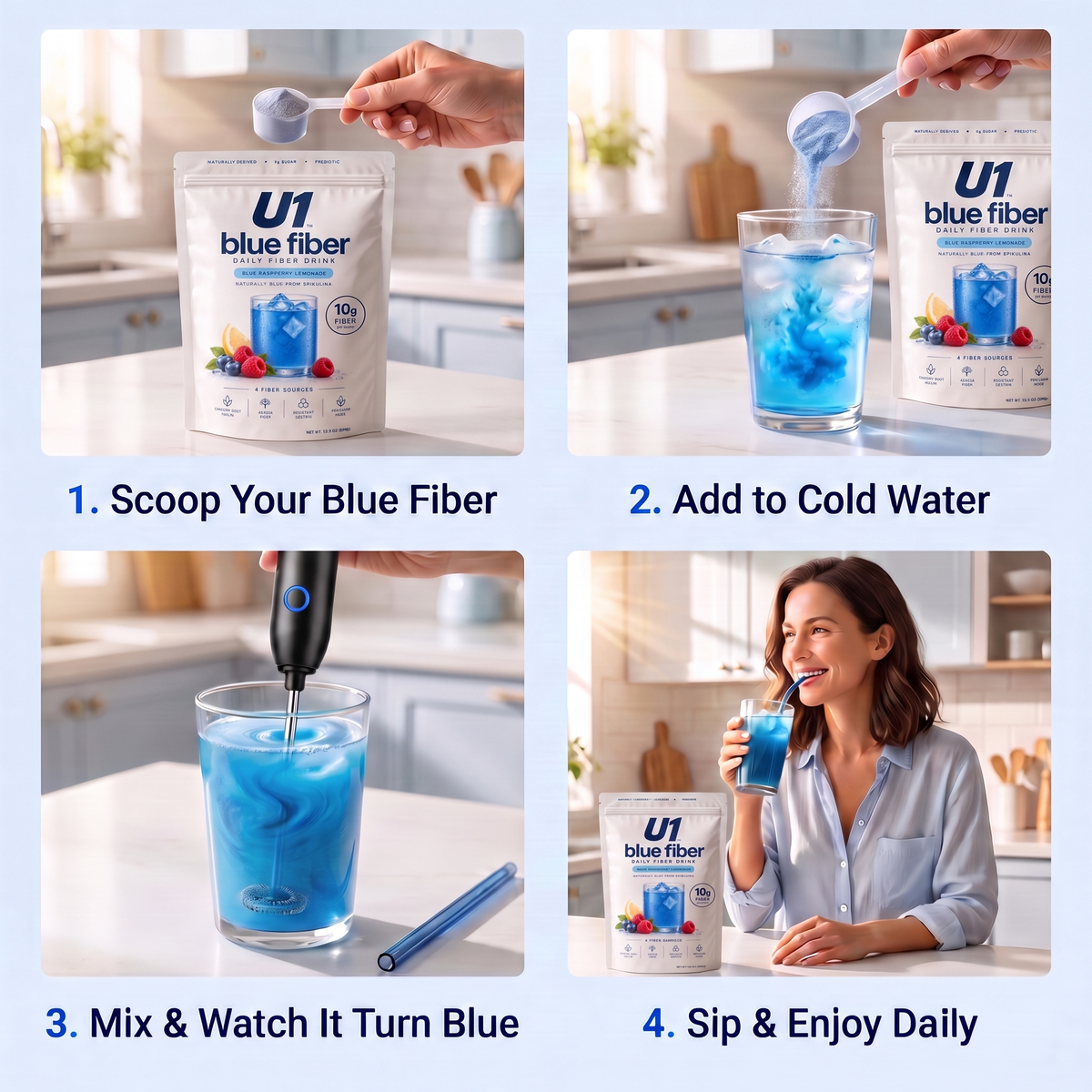 U1 Blue Fiber™ – Prebiotic Fiber Drink