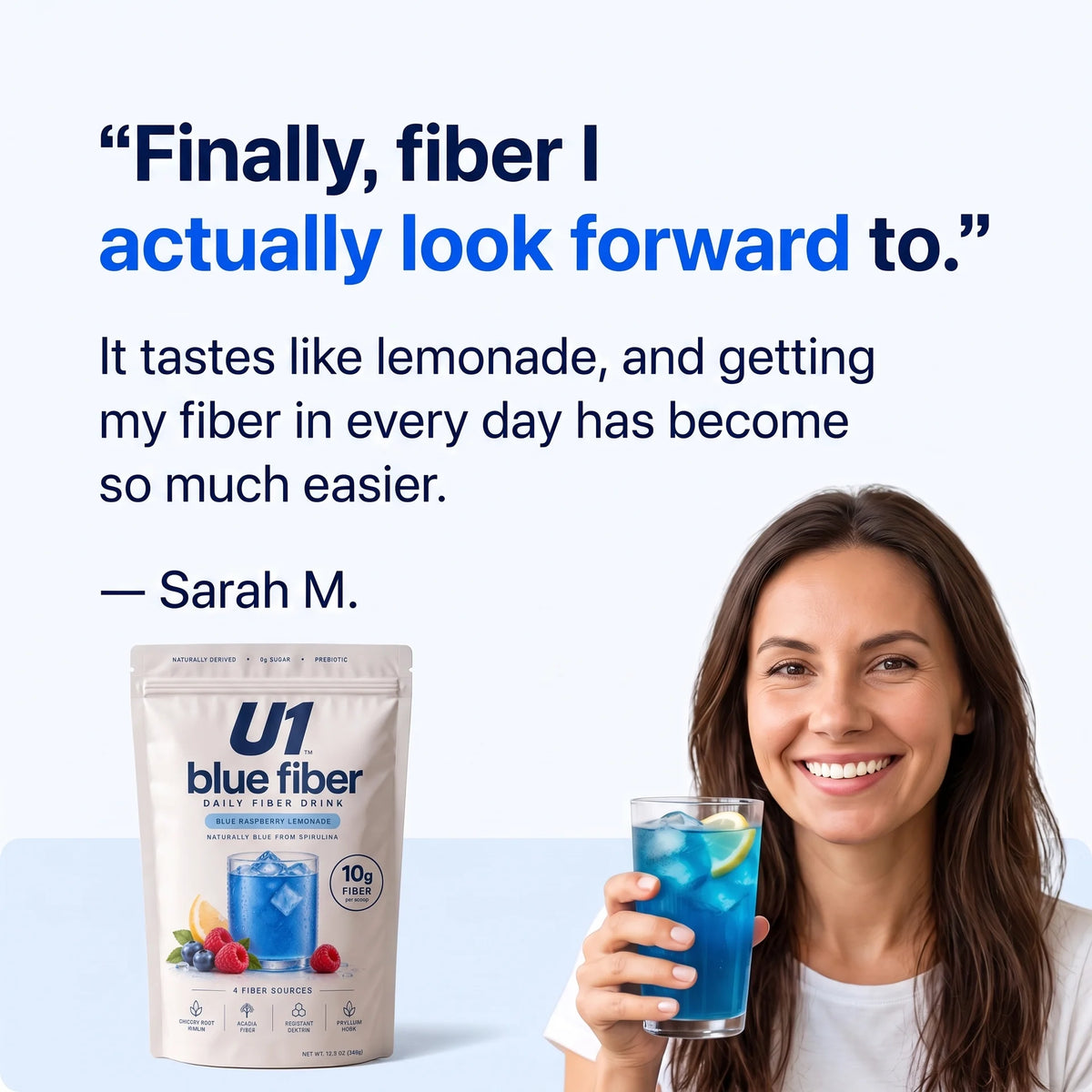 U1 Blue Fiber™ – Prebiotic Fiber Drink